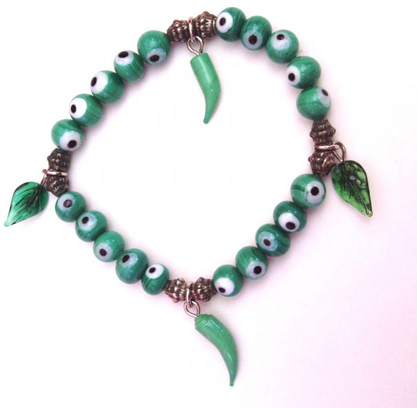 Pulseira verde escuro