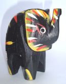 Elefante madeira Preto